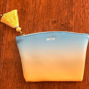 Blue and Yellow cosmetic bag from IPSY